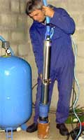 Amos Pumps' Borehole pump installation